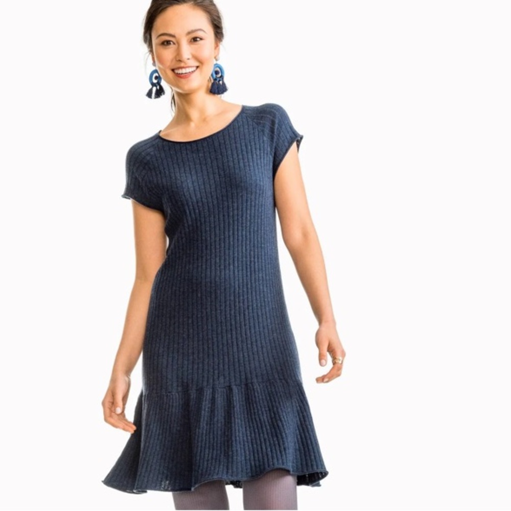 Southern Tide Navy Knit Dress Sz S
